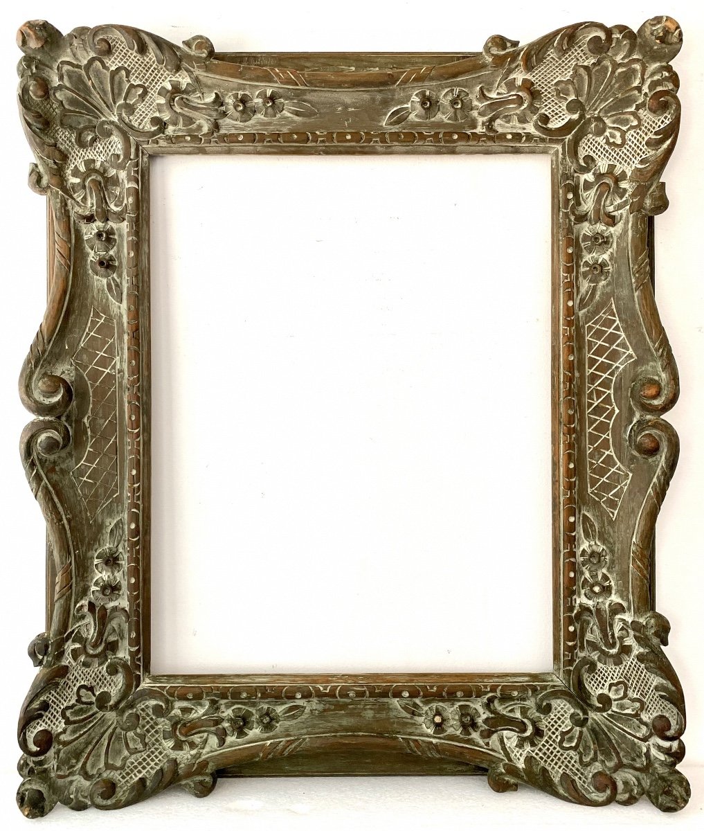 Cadre De Style Louis XIV - 84,00 X 66,00 - Ref - 1523-photo-1