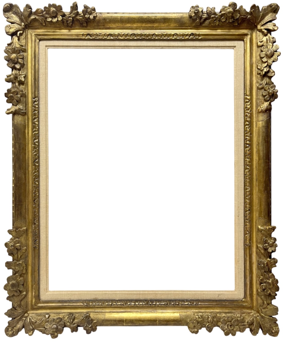 Cadre de style Louis XIV 'à coins fleuris' — 65,9 x 49,6 — Ref. 2554