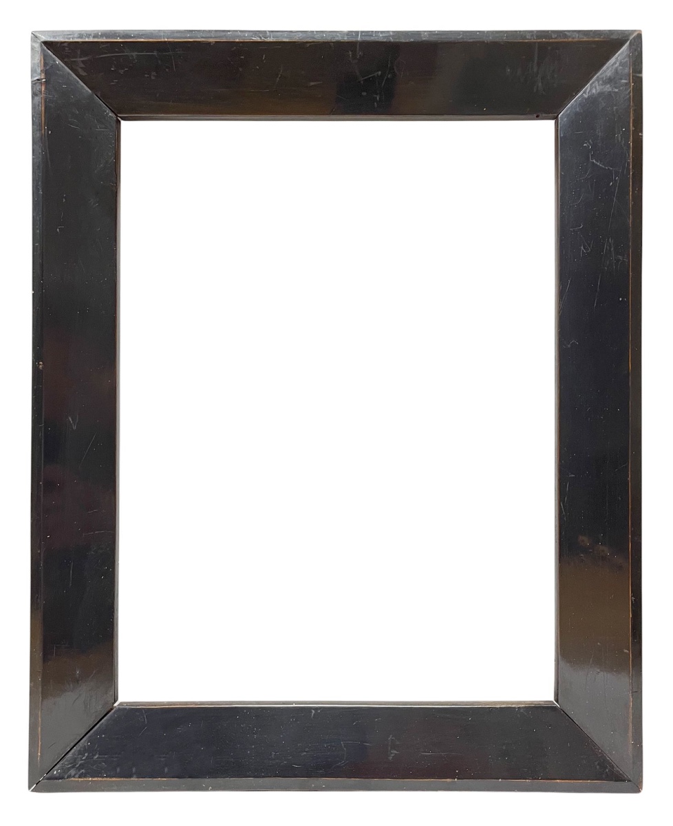 19th Century Blackened Slope Frame — 39 X 29.3 Cm — Ref. Pc0047m1 (pair With Pc0046m1)