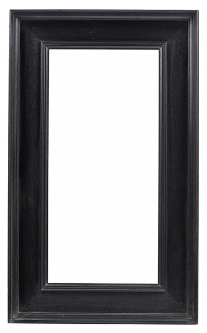 Cadre en bois mouluré noirci — 62,4 x 30,3 cm — Ref. 3061