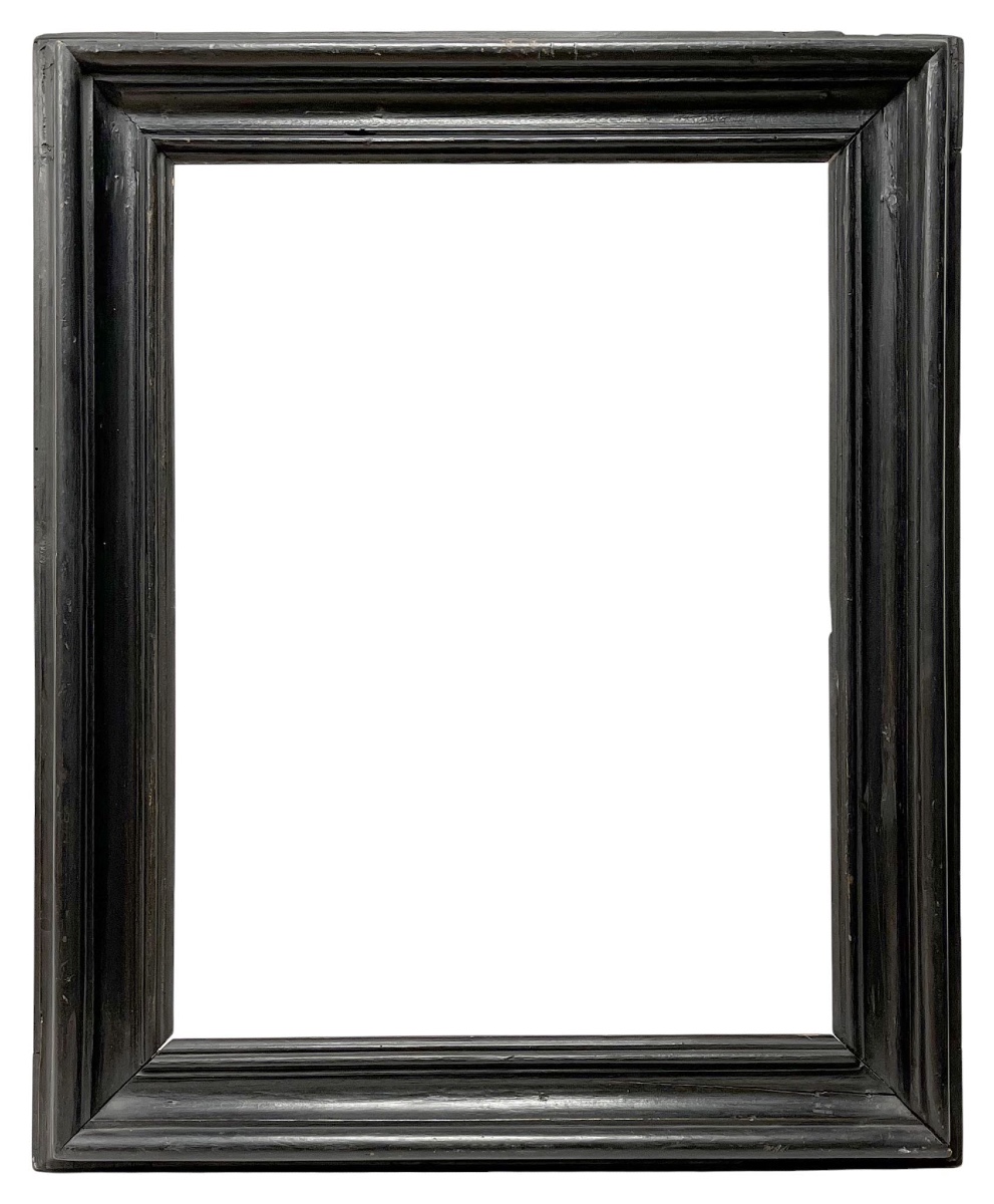 Italian Frame In Blackened Wood — 60.5 X 45.5 Cm — Ref Pc0101m1