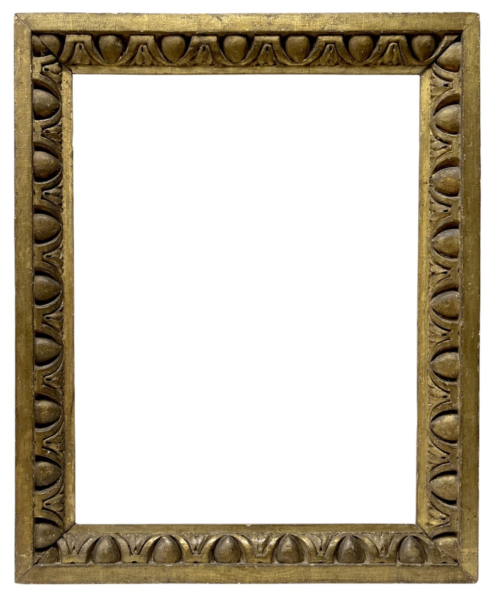 19th-century Frame With Carved Egg-and-dart Frieze — 57.3 X 44.3 Cm — Ref. Pc0145m1