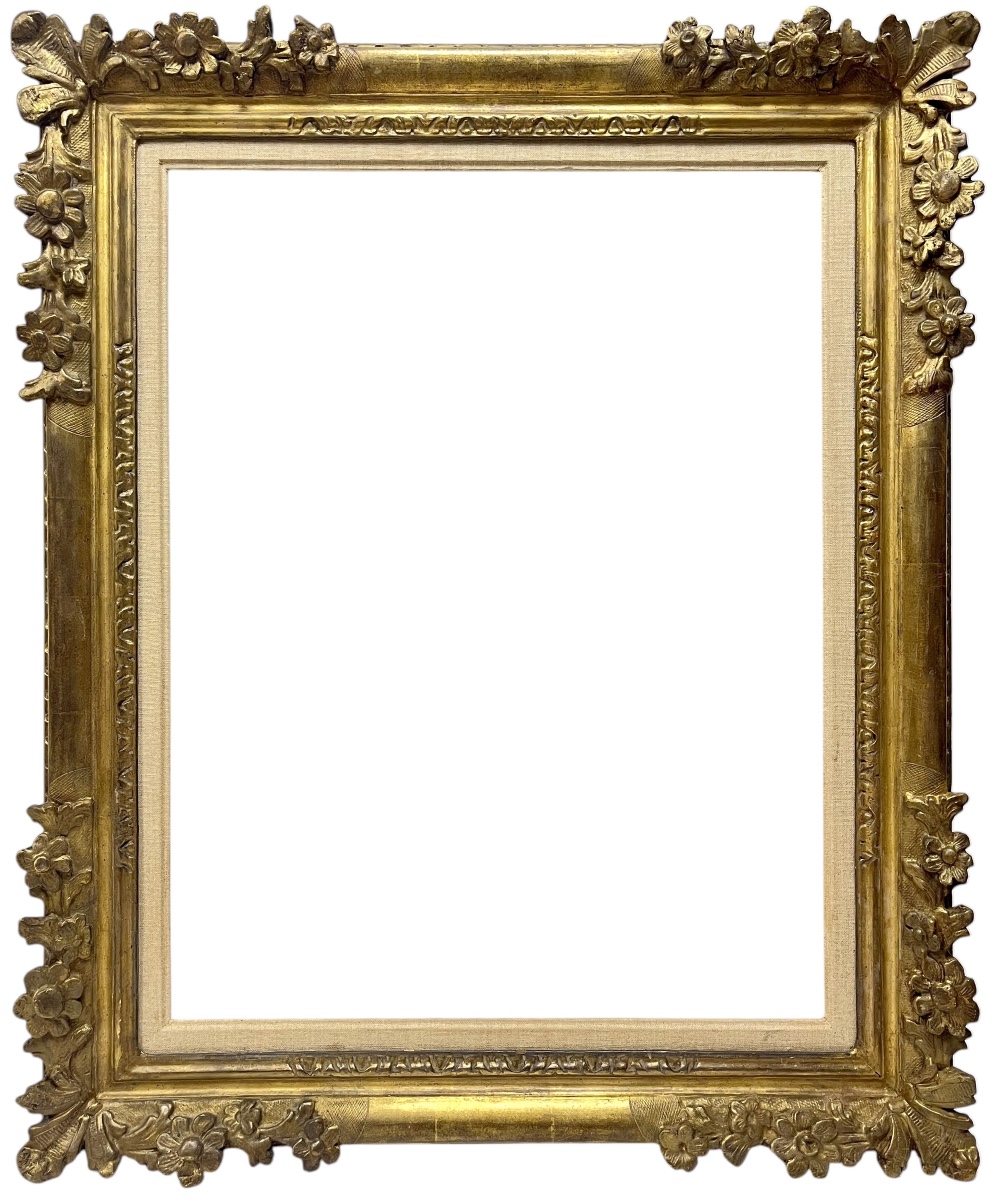 Louis XIV Style Frame With Floral Corners — 65.9 X 49.6 Cm — Ref. Pc0153m1