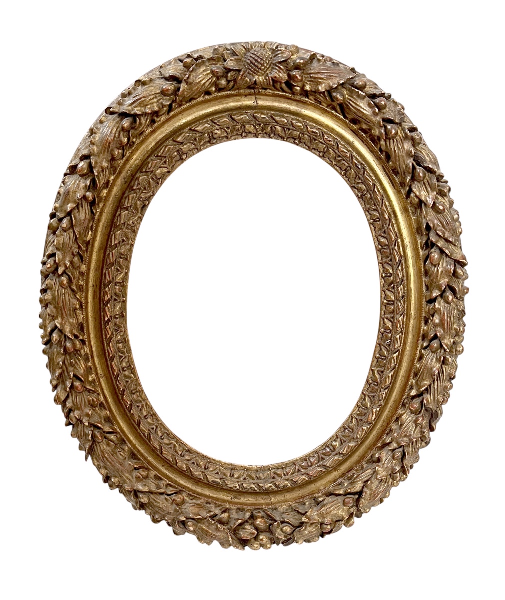 Cadre ovale d'époque Louis XIII — 22,5 x 17,3 cm — Réf. PC0317M2
