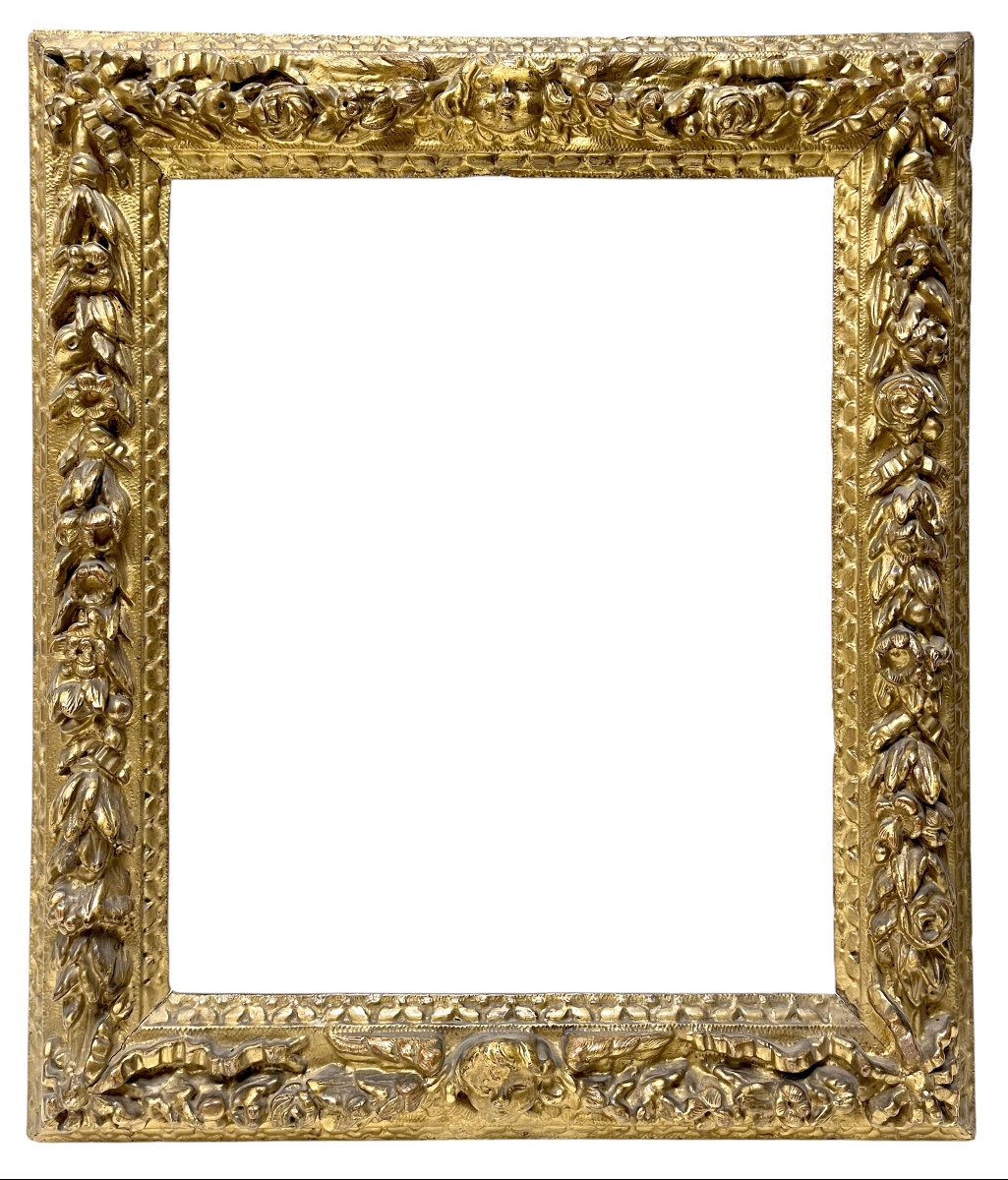 17th Century Cherub Frame - 40.3 X 31.9 Cm - Ref. Pc0303m2
