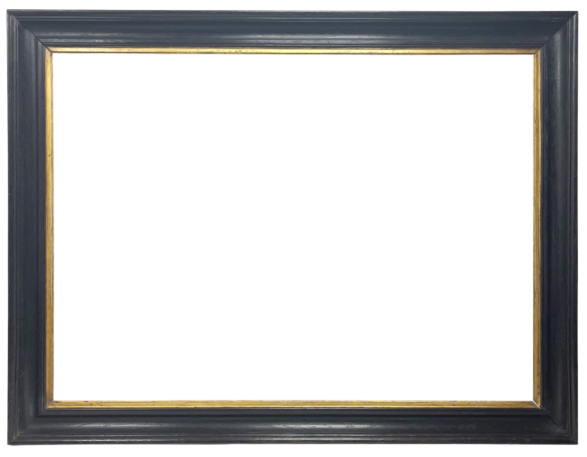 Cadre en bois noirci et vue dorée XIXe — 137.2 x 99.4 cm — Ref. PC0940M2