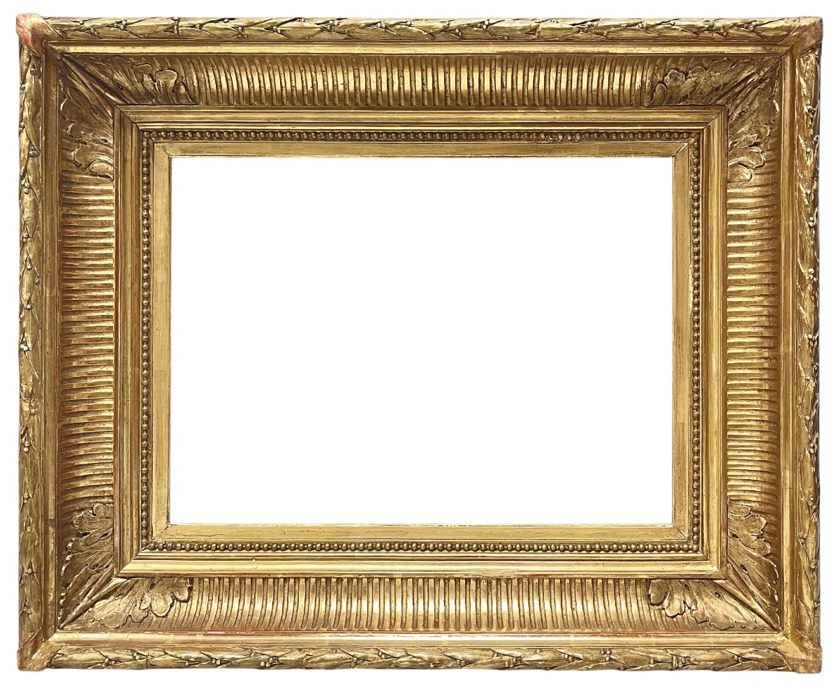 Cadre à canaux XIXe — 25.8 x 35 cm — Ref. 2655