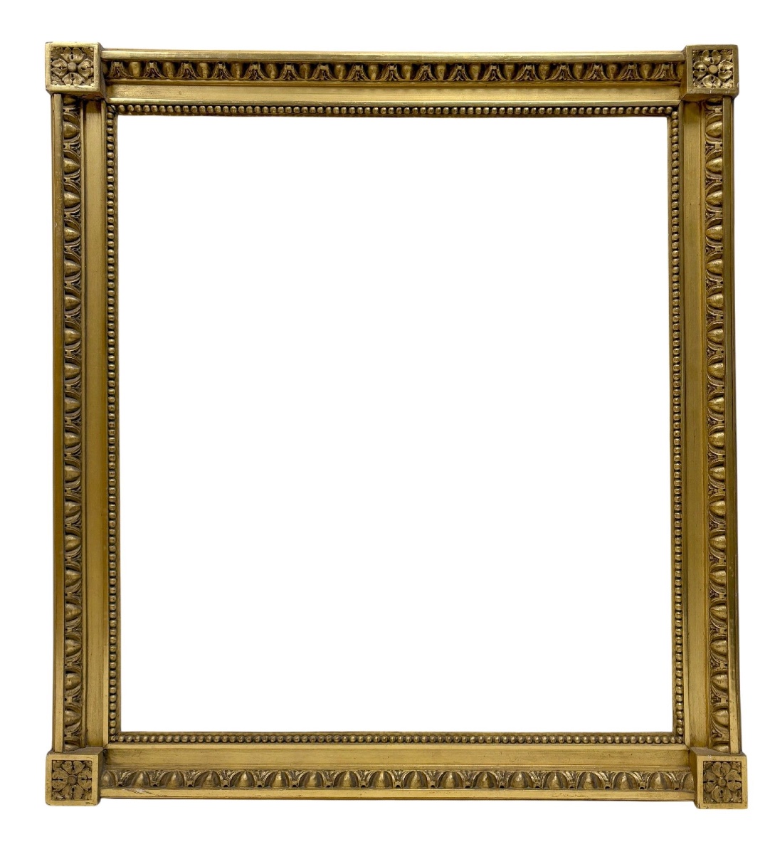 19th-century Square-cornered Frame — 60.2 X 54 Cm — Ref. 2741 (pair 2140)