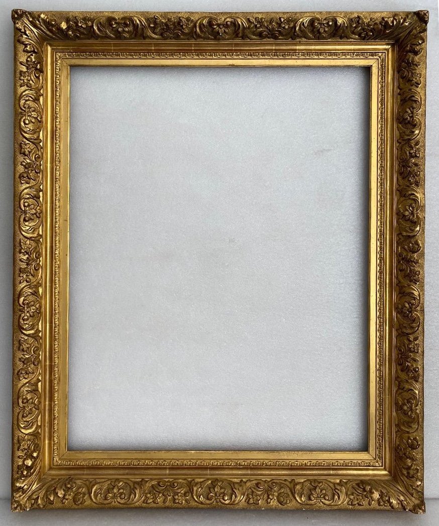 Napoleon III Style Golden Frame - 82.20 X 63.20 - Ref 1319-photo-2