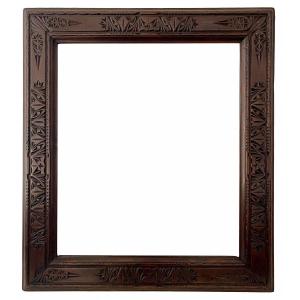 Orientalist Frame In Carved Wood - 58.00 X 52.00 - Ref - 701