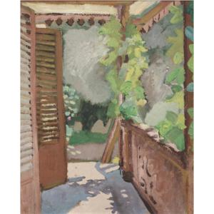 Alfred Lombard, Le Balcon Terrasse à Montigny-sur-loing, 1925