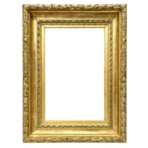 Cadre Empire En Bois Et Stuc Doré — 46,5 X 30,5 Cm — Ref. 2262