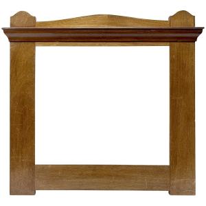 Cadre asymétrique en bois teinté — 27.7 x 30.7 cm — Ref. 2351