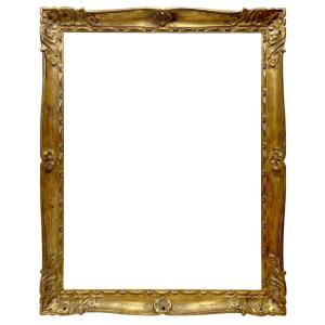 Cadre en bois sculpté esprit Louis XV —Ref. 2558