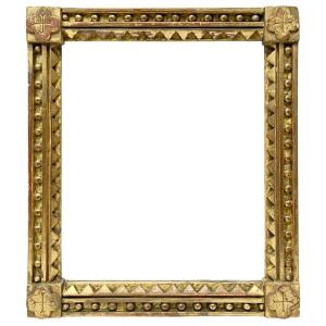 Cadre XIXe à croix quadrilobées — 31,2 x 26,7 cm — Ref. 2392