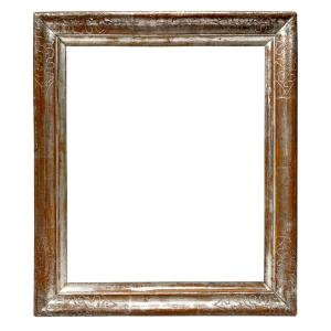Cadre doucine,  décor en reparure sur or blanc — 32 x 27 cm — Ref. 2394