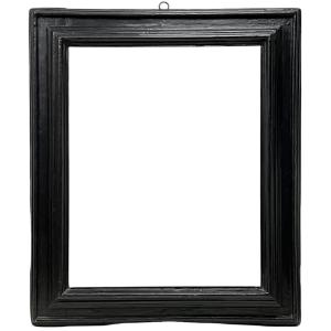 Cadre en bois mouluré noirci — 75 x 59,5 cm — Réf. PC0617M2