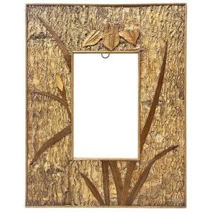 19th Century Japanese Marquetry Frame - 17 X 10.6 Cm - Ref. Pc0922m2