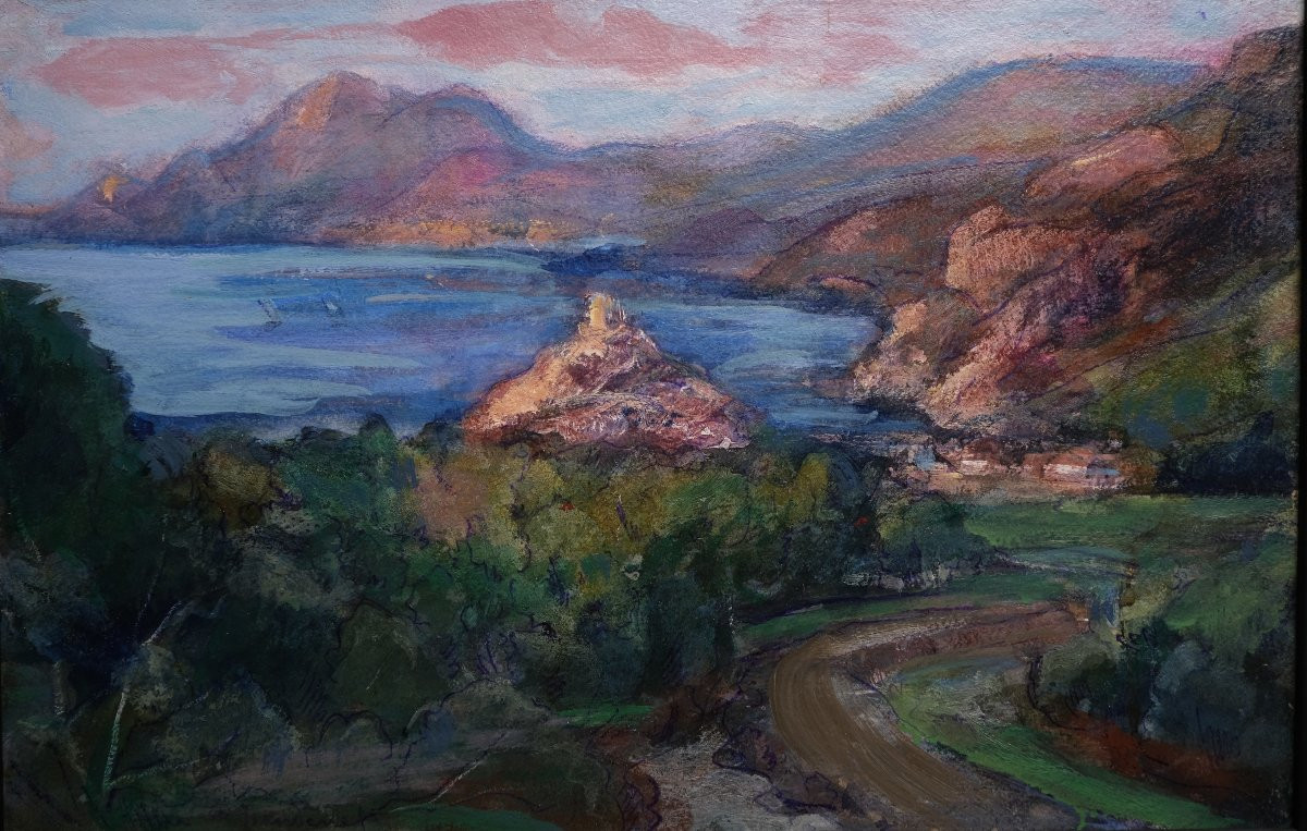 Paysage Méditerranéen – Ecole Lyonnaise-Jean Perret -  XXᵉ siècle-photo-3