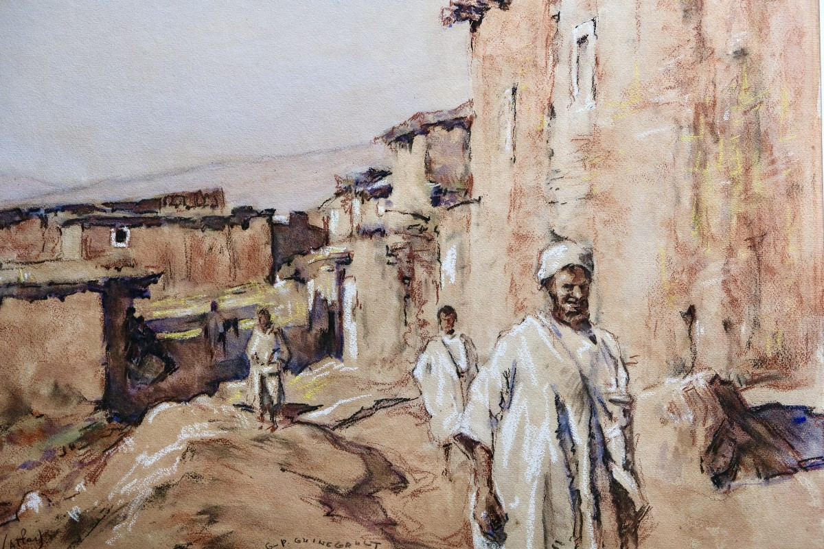  Orientalist Work - Georges Pierre Guinegault 20th Century