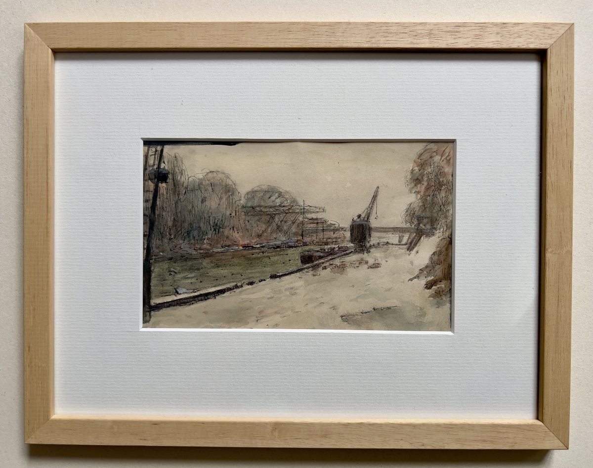 Dessin - Quai de Clichy 1942 - Charles BETOUT-photo-2