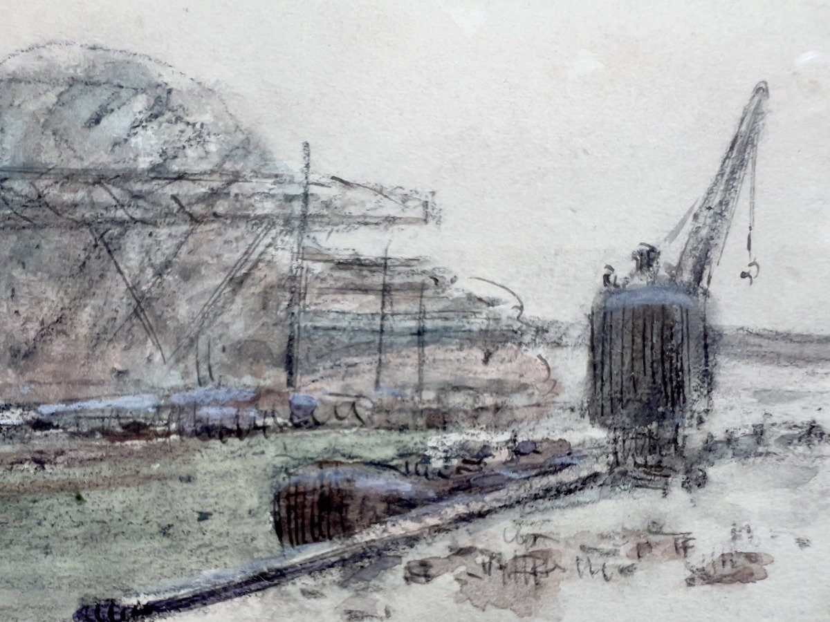 Dessin - Quai de Clichy 1942 - Charles BETOUT-photo-3