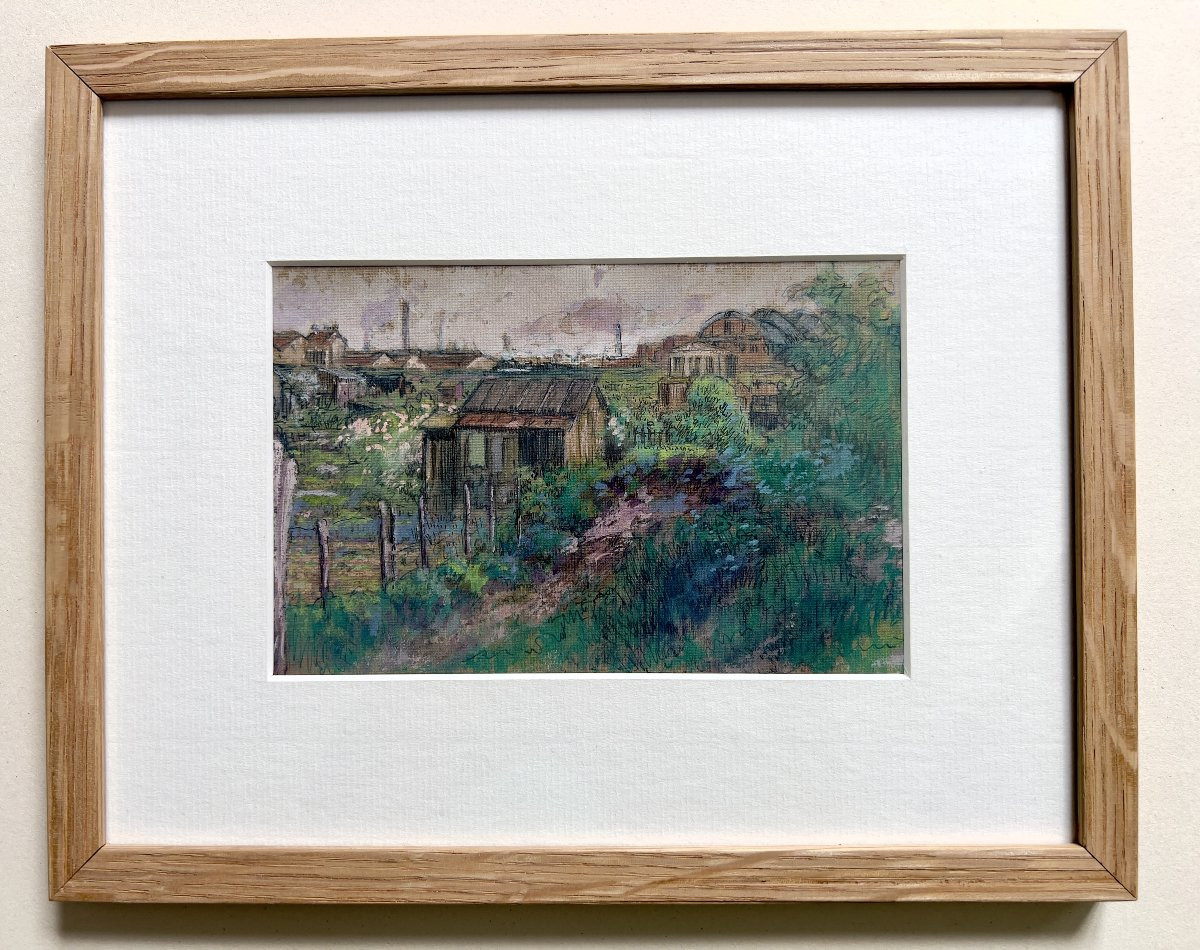 Dessin - Asnières circa 1940 - Charles BETOUT-photo-2