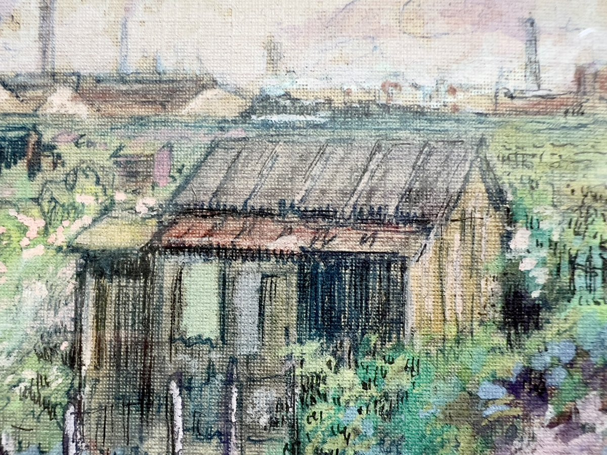 Dessin - Asnières circa 1940 - Charles BETOUT-photo-3