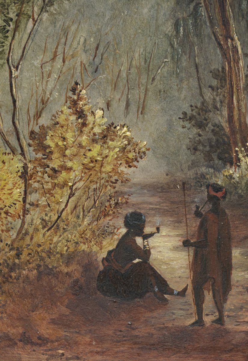 Scène orientaliste - Ecole orientaliste anglaise - Fin XIX ème siècle --photo-3