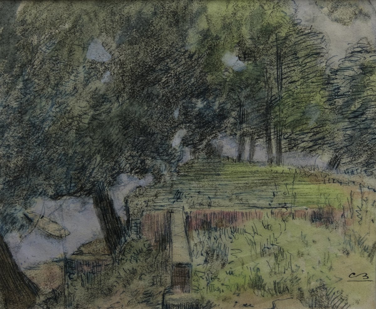 Drawing - Charles Betout - Asnières, Circa 1940