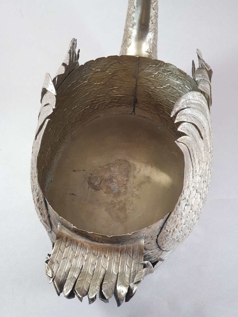 Planter / Bottle Cooler In Silver Plate-photo-4