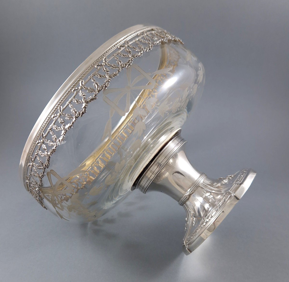 Crystal And Terling Silver Cup-photo-3