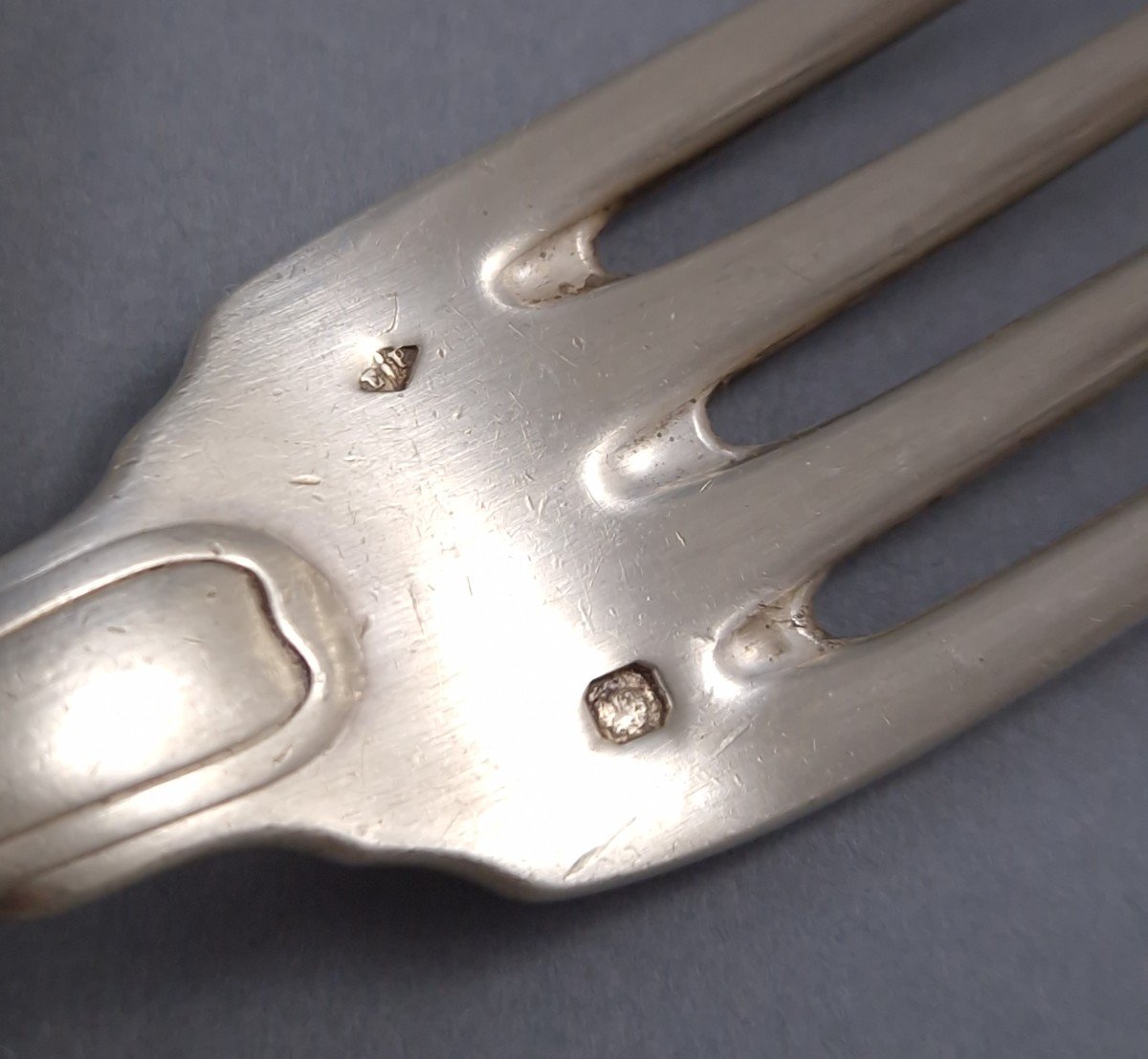7 Puiforcat Forks In Sterling Silver-photo-3