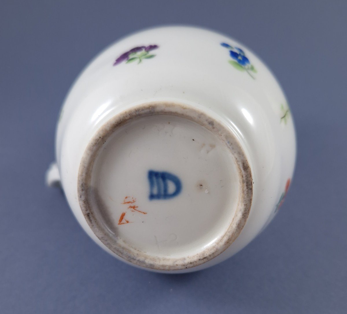 Verseuse en porcelaine de Vienne et argent massif-photo-4