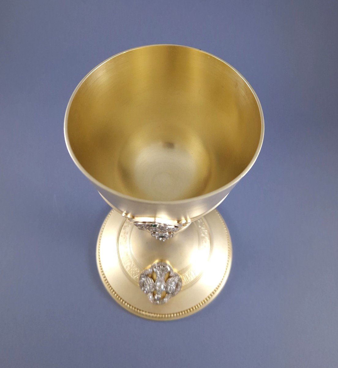 Froment-meurice - Chalice In Sterling Silver Gilt-photo-5