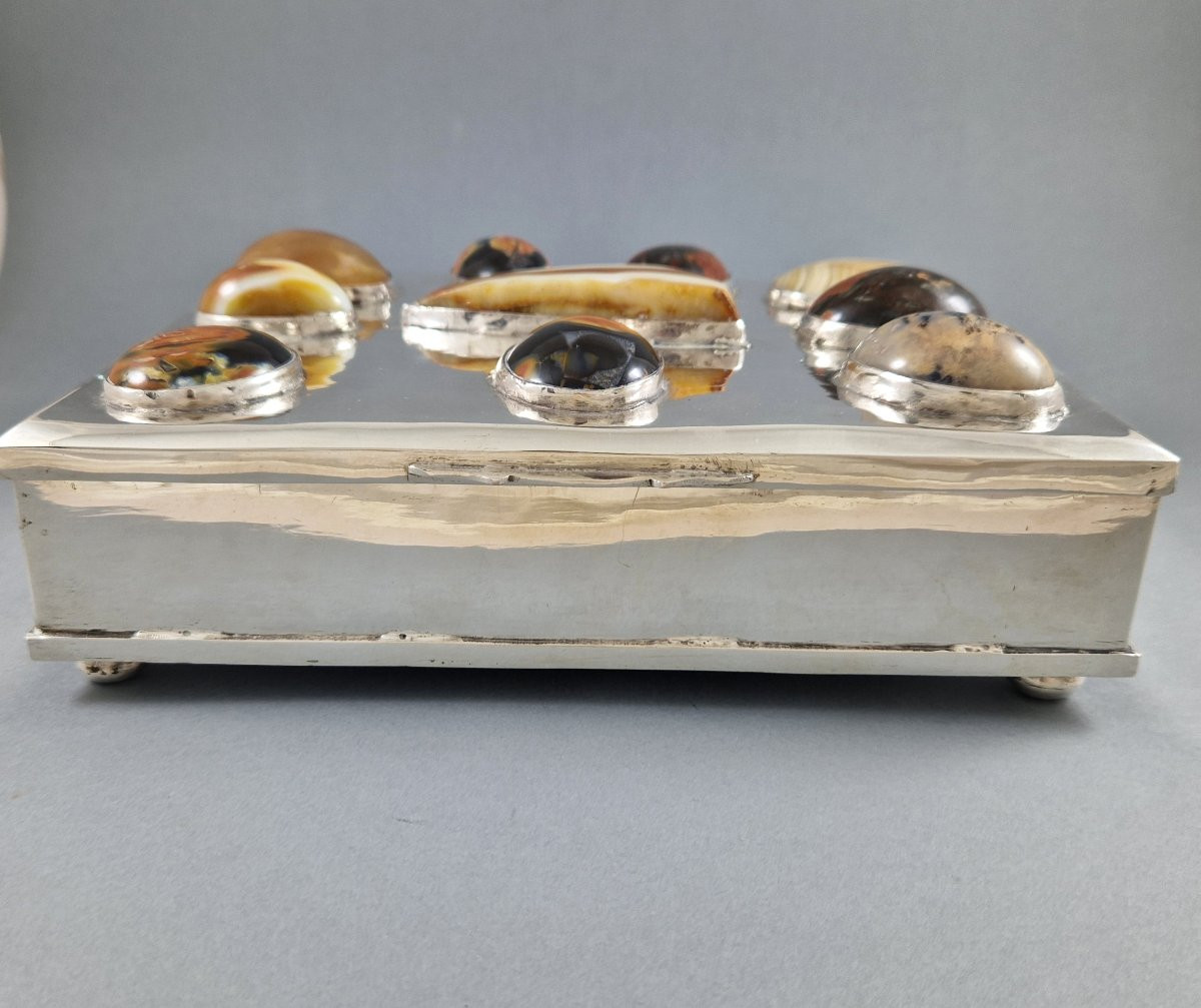 Box In Sterling Silver And Hard Stones-photo-6