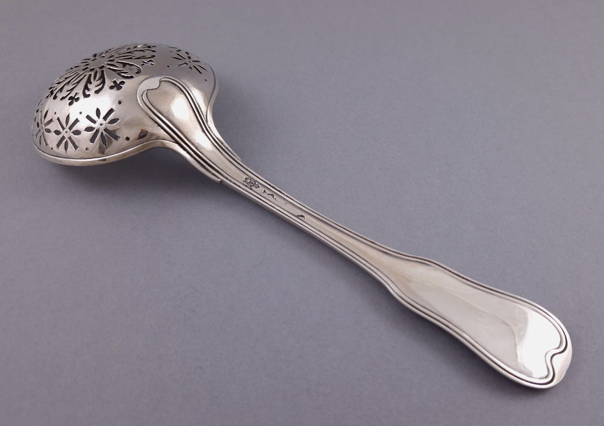 Lorient - 18th Century Sterling Silver Sugar Spoon-photo-3