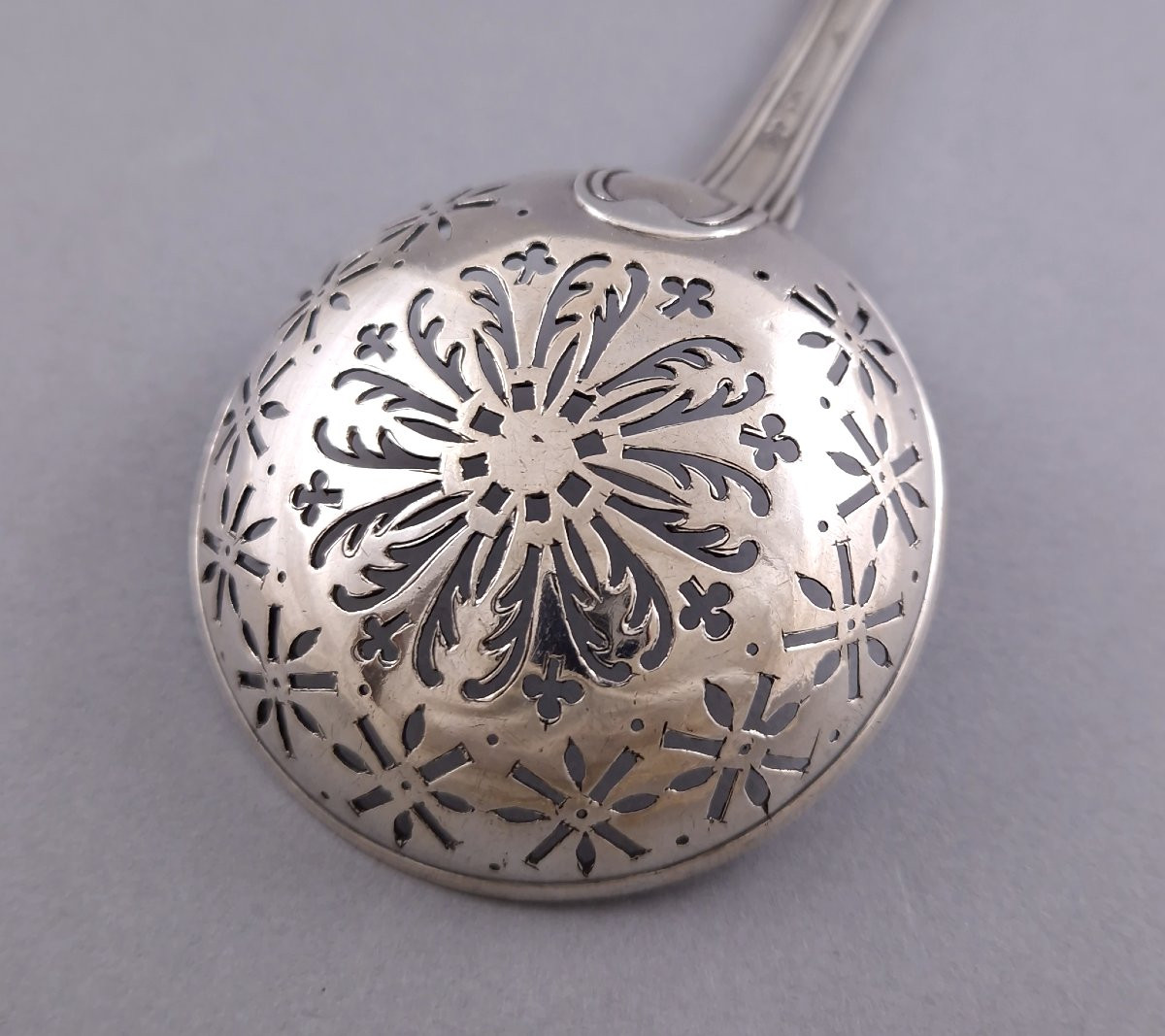 Lorient - 18th Century Sterling Silver Sugar Spoon-photo-5