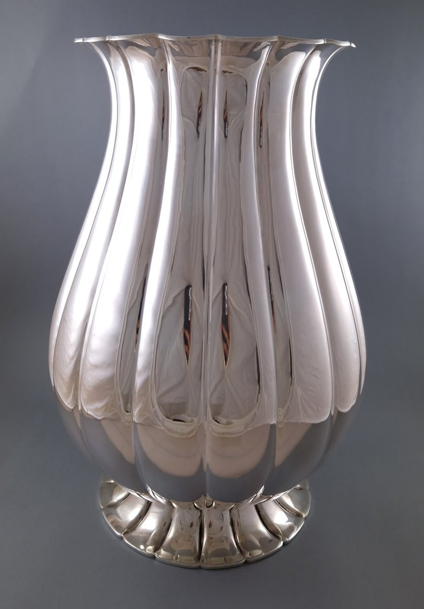 Grand vase en argent massif-photo-1