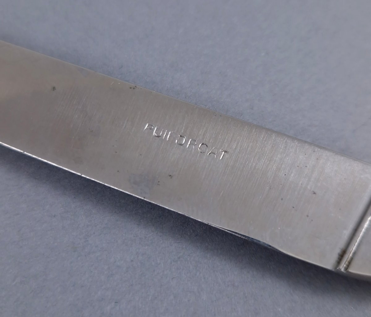 Puiforcat: 12 couteaux en argent massif coquilles-photo-4