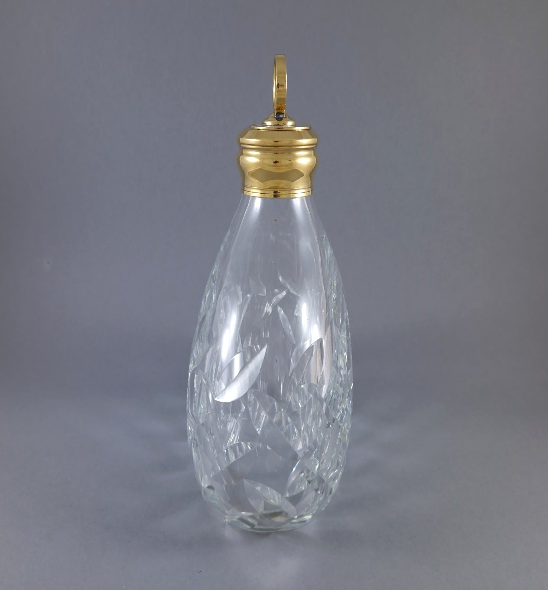 Puiforcat - Carafe en verre et vermeil Argent massif-photo-2