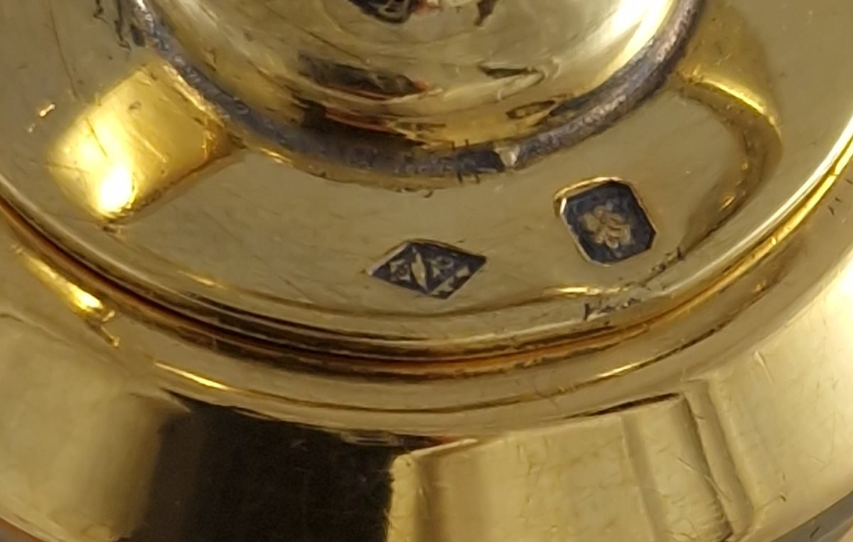 Puiforcat - Carafe en verre et vermeil Argent massif-photo-6