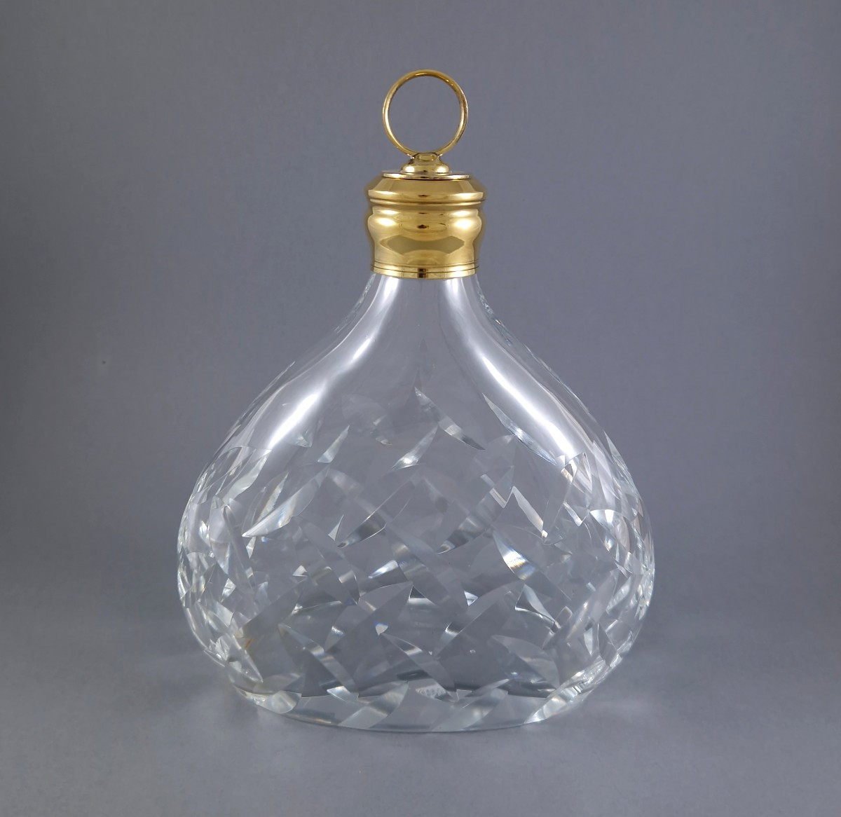 Puiforcat - Carafe en verre et vermeil Argent massif