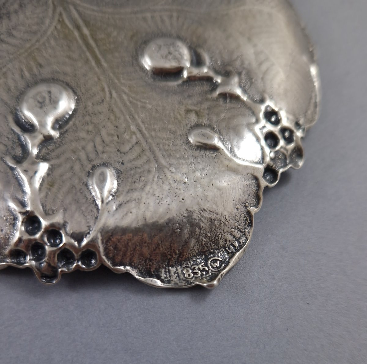 8 coupelles Art Nouveau en argent massif-photo-3