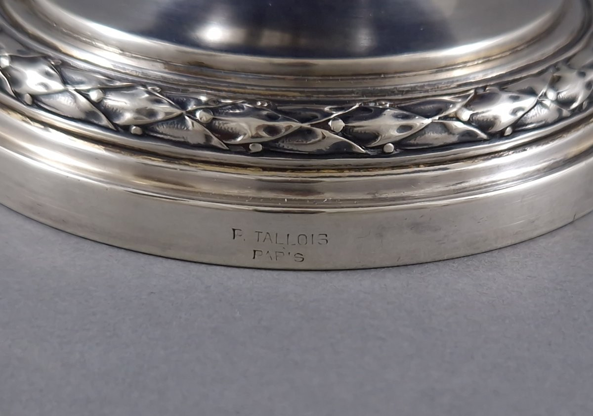 Vase en porcelaine et argent massif-photo-5
