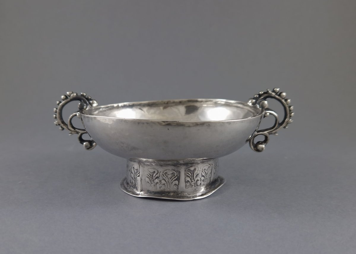Morlaix 1740 - Coupe de mariage en argent massif-photo-3
