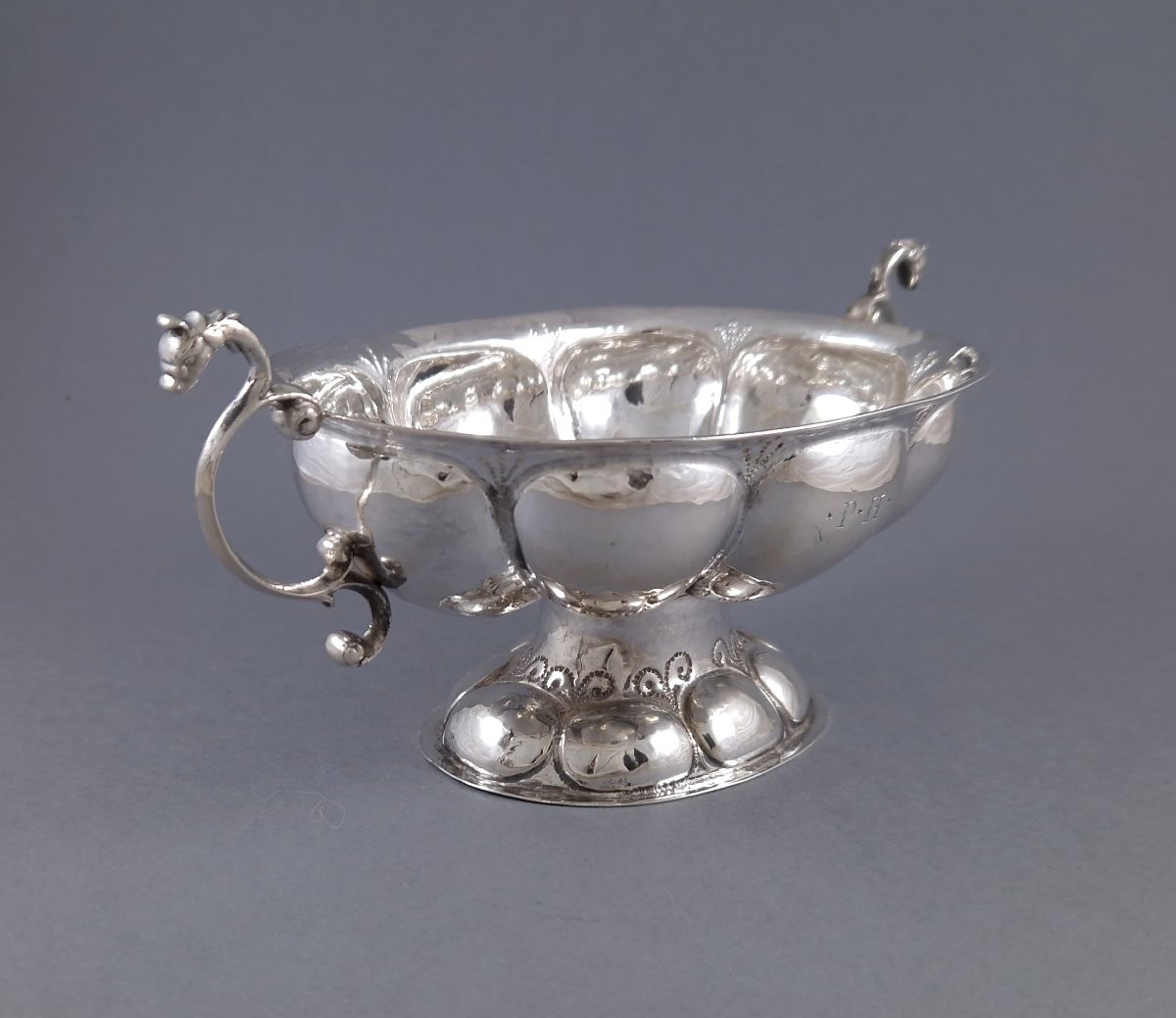 1685 - Dutch Sterling Silver Brandy Cup Bowl Groningen-photo-3