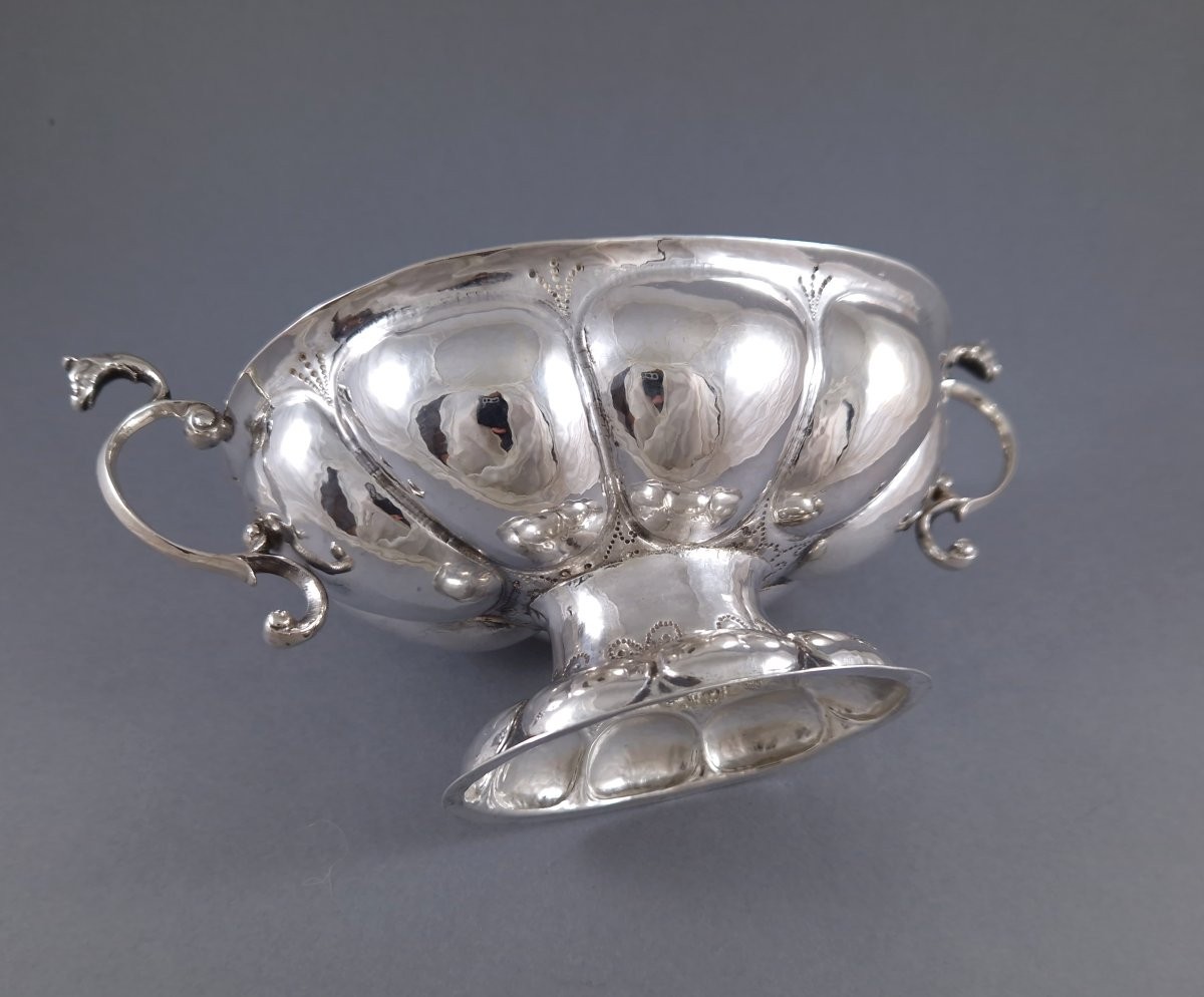 1685 - Dutch Sterling Silver Brandy Cup Bowl Groningen-photo-7