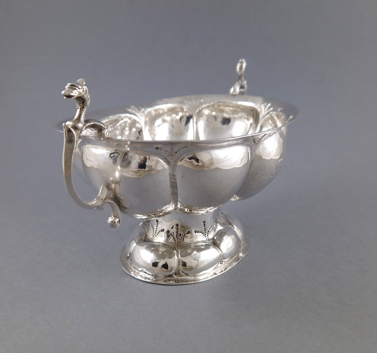 1640 - Dutch Sterling Silver Brandy Cup Bowl Groningen-photo-3