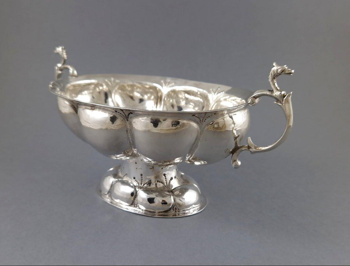 1640 - Dutch Sterling Silver Brandy Cup Bowl Groningen-photo-4
